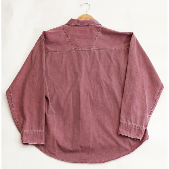 Vtg Red Plaid J Forest & Co Heavyweight 2-Pocket Flannel Button Shirt L Cotton - Picture 10 of 10